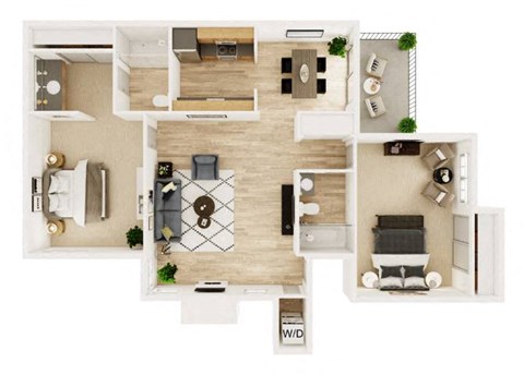 two bedroom 1007 sq feet sofi laguna hills